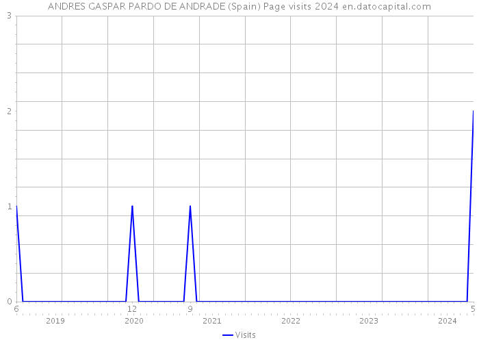 ANDRES GASPAR PARDO DE ANDRADE (Spain) Page visits 2024 