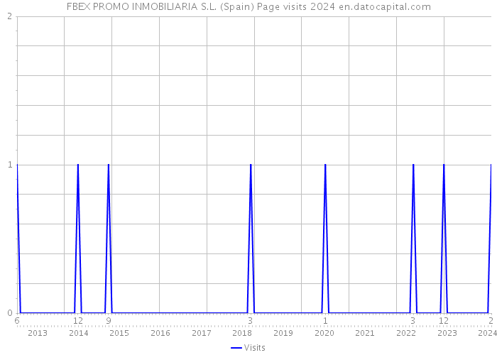 FBEX PROMO INMOBILIARIA S.L. (Spain) Page visits 2024 