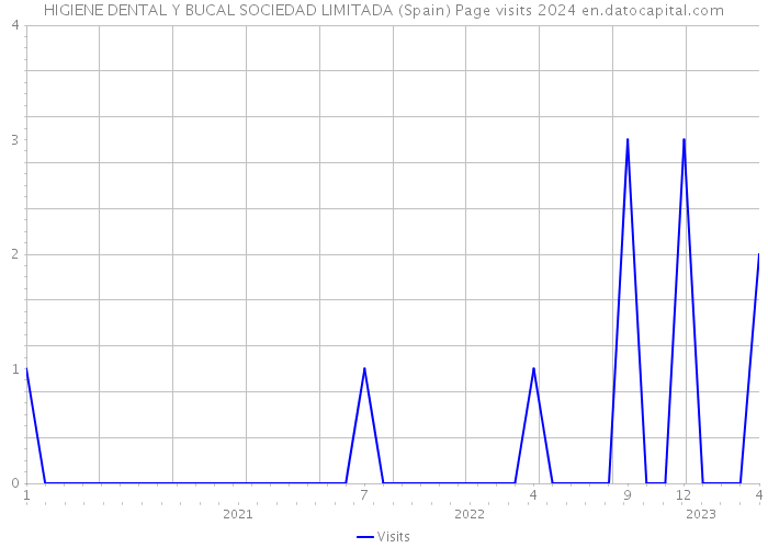 HIGIENE DENTAL Y BUCAL SOCIEDAD LIMITADA (Spain) Page visits 2024 