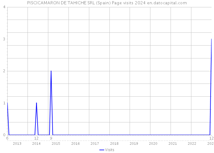 PISCICAMARON DE TAHICHE SRL (Spain) Page visits 2024 