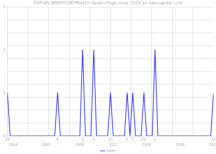 RAFAEL BENITO DE PRADO (Spain) Page visits 2024 