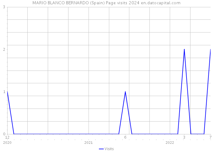 MARIO BLANCO BERNARDO (Spain) Page visits 2024 