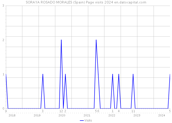 SORAYA ROSADO MORALES (Spain) Page visits 2024 