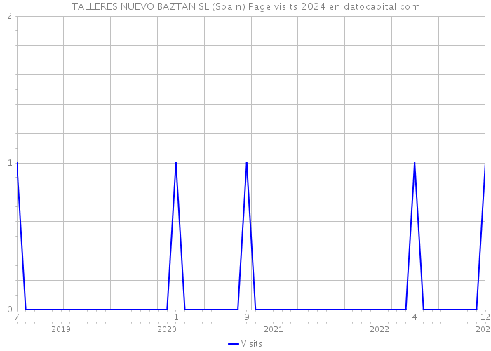 TALLERES NUEVO BAZTAN SL (Spain) Page visits 2024 