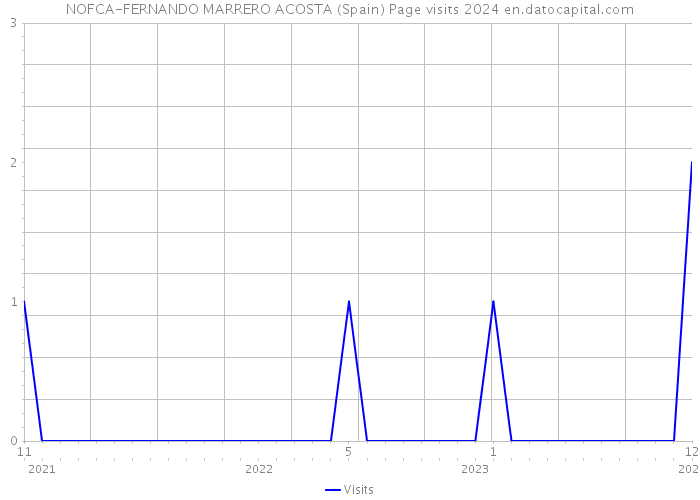 NOFCA-FERNANDO MARRERO ACOSTA (Spain) Page visits 2024 