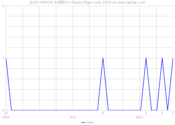 JULIO GARCIA ALBERCA (Spain) Page visits 2024 