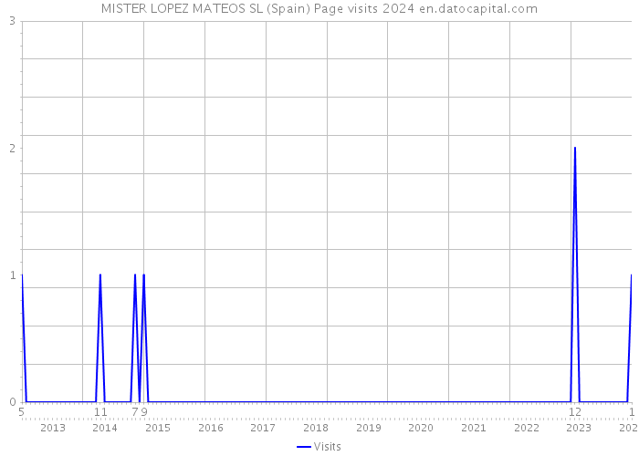 MISTER LOPEZ MATEOS SL (Spain) Page visits 2024 