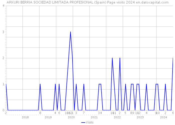 ARKURI BERRIA SOCIEDAD LIMITADA PROFESIONAL (Spain) Page visits 2024 