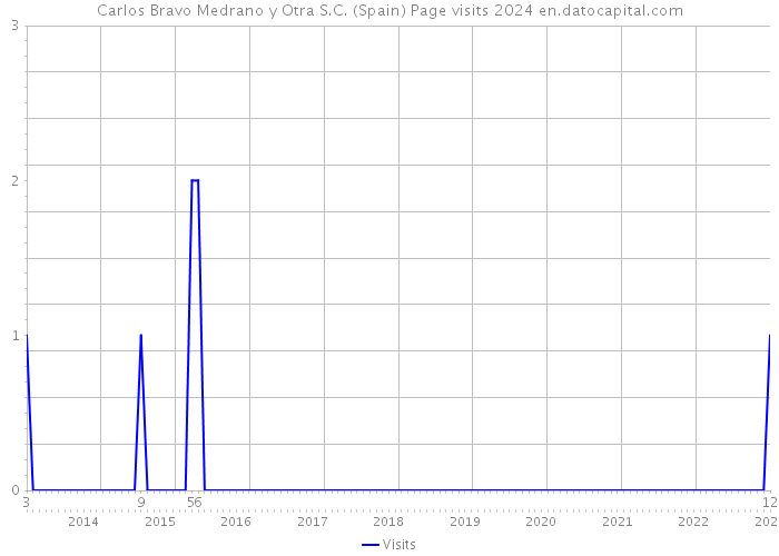 Carlos Bravo Medrano y Otra S.C. (Spain) Page visits 2024 