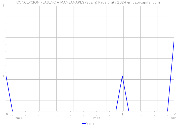 CONCEPCION PLASENCIA MANZANARES (Spain) Page visits 2024 
