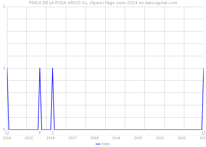 FINCA DE LA ROSA ARICO S.L. (Spain) Page visits 2024 