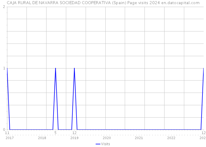 CAJA RURAL DE NAVARRA SOCIEDAD COOPERATIVA (Spain) Page visits 2024 