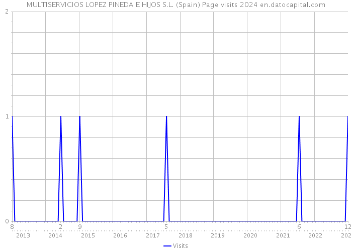 MULTISERVICIOS LOPEZ PINEDA E HIJOS S.L. (Spain) Page visits 2024 