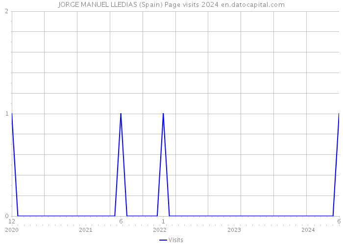 JORGE MANUEL LLEDIAS (Spain) Page visits 2024 