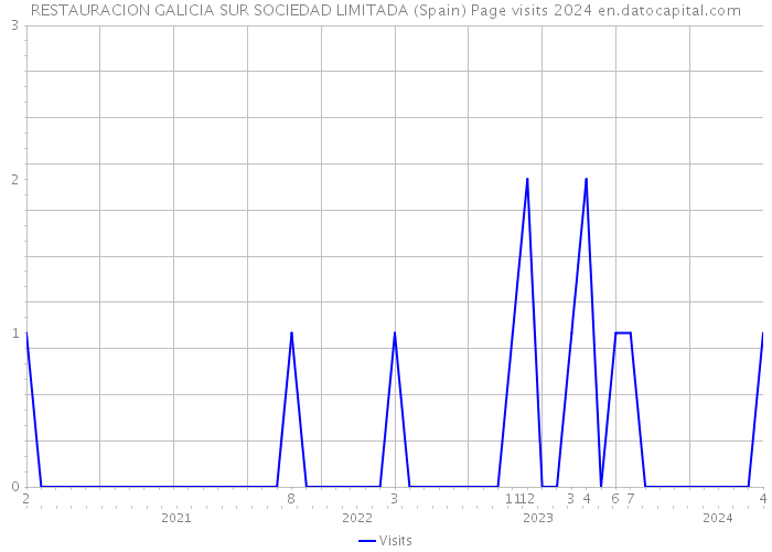 RESTAURACION GALICIA SUR SOCIEDAD LIMITADA (Spain) Page visits 2024 