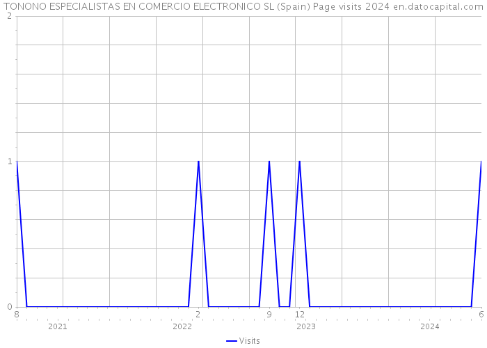 TONONO ESPECIALISTAS EN COMERCIO ELECTRONICO SL (Spain) Page visits 2024 