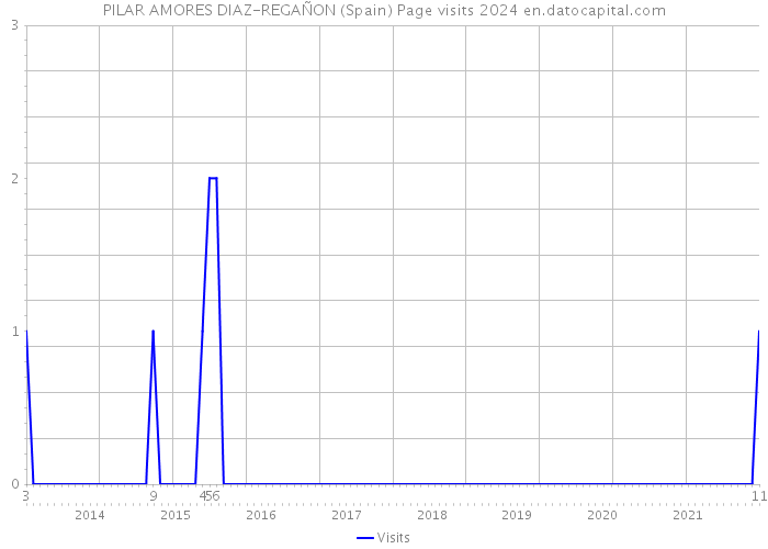 PILAR AMORES DIAZ-REGAÑON (Spain) Page visits 2024 