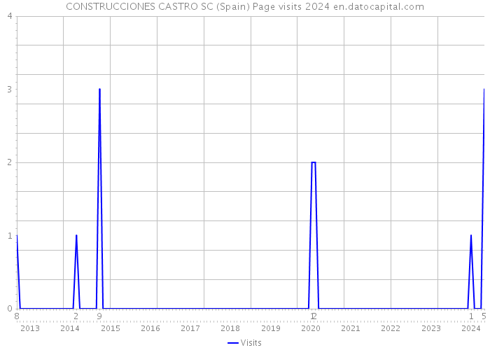 CONSTRUCCIONES CASTRO SC (Spain) Page visits 2024 