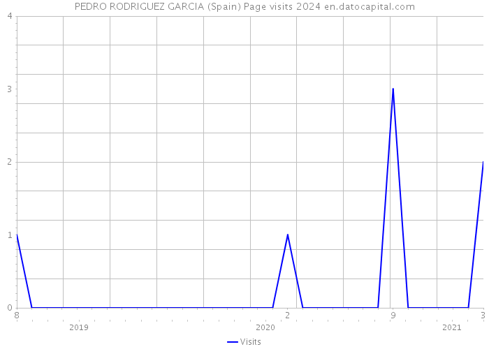 PEDRO RODRIGUEZ GARCIA (Spain) Page visits 2024 