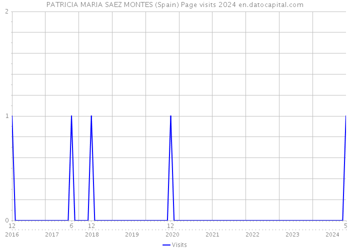PATRICIA MARIA SAEZ MONTES (Spain) Page visits 2024 