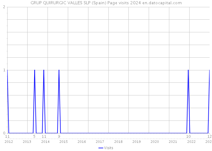 GRUP QUIRURGIC VALLES SLP (Spain) Page visits 2024 