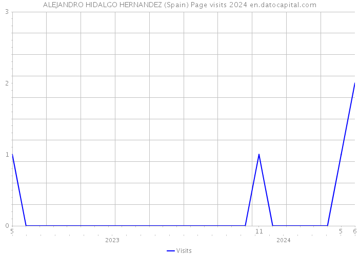 ALEJANDRO HIDALGO HERNANDEZ (Spain) Page visits 2024 