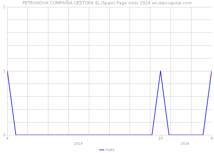 PETRONOVA COMPAÑIA GESTORA SL (Spain) Page visits 2024 