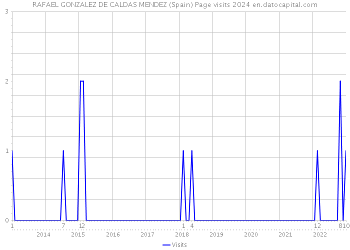 RAFAEL GONZALEZ DE CALDAS MENDEZ (Spain) Page visits 2024 