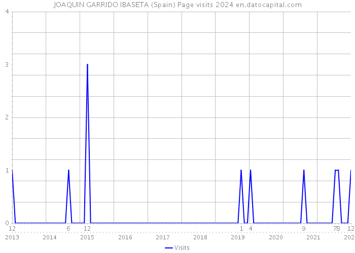 JOAQUIN GARRIDO IBASETA (Spain) Page visits 2024 