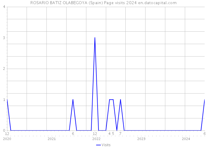 ROSARIO BATIZ OLABEGOYA (Spain) Page visits 2024 