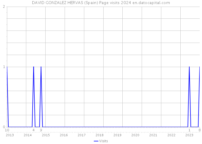 DAVID GONZALEZ HERVAS (Spain) Page visits 2024 