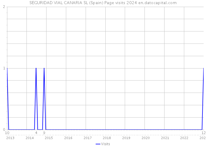 SEGURIDAD VIAL CANARIA SL (Spain) Page visits 2024 