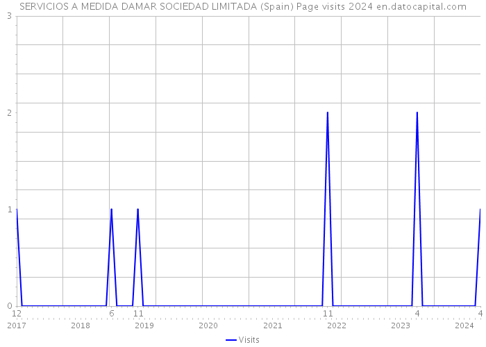 SERVICIOS A MEDIDA DAMAR SOCIEDAD LIMITADA (Spain) Page visits 2024 