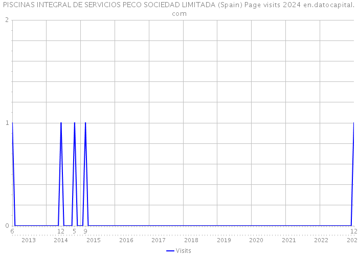 PISCINAS INTEGRAL DE SERVICIOS PECO SOCIEDAD LIMITADA (Spain) Page visits 2024 