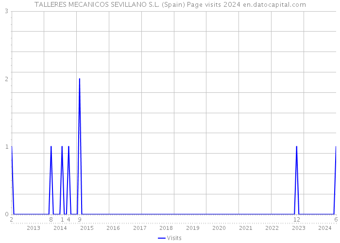 TALLERES MECANICOS SEVILLANO S.L. (Spain) Page visits 2024 