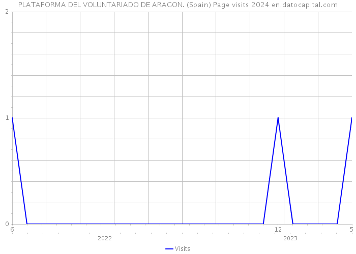 PLATAFORMA DEL VOLUNTARIADO DE ARAGON. (Spain) Page visits 2024 