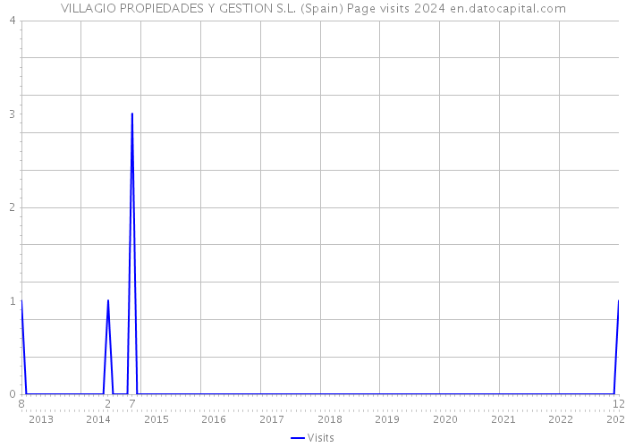 VILLAGIO PROPIEDADES Y GESTION S.L. (Spain) Page visits 2024 