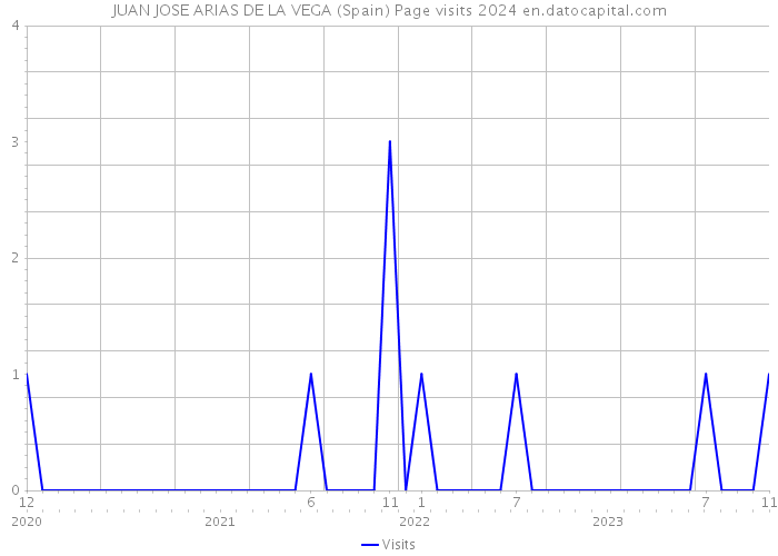 JUAN JOSE ARIAS DE LA VEGA (Spain) Page visits 2024 
