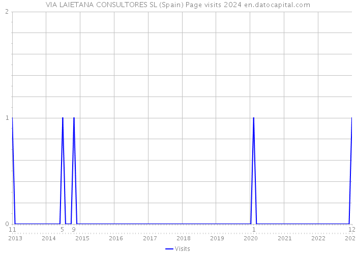VIA LAIETANA CONSULTORES SL (Spain) Page visits 2024 