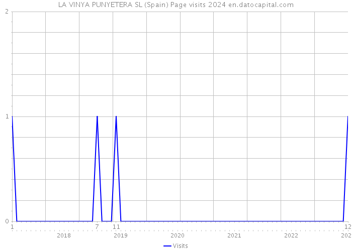 LA VINYA PUNYETERA SL (Spain) Page visits 2024 