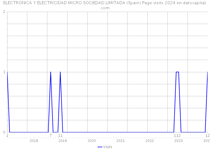 ELECTRONICA Y ELECTRICIDAD MICRO SOCIEDAD LIMITADA (Spain) Page visits 2024 