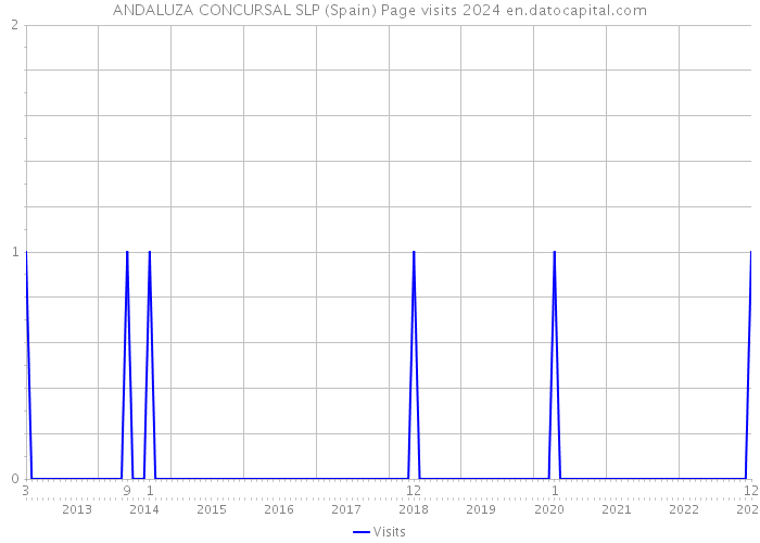 ANDALUZA CONCURSAL SLP (Spain) Page visits 2024 