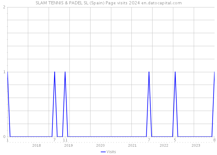 SLAM TENNIS & PADEL SL (Spain) Page visits 2024 