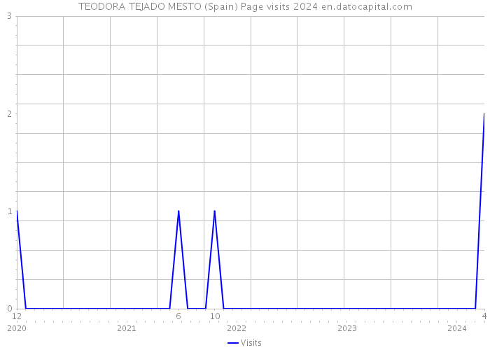 TEODORA TEJADO MESTO (Spain) Page visits 2024 