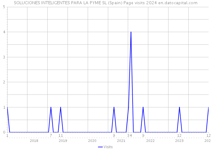 SOLUCIONES INTELIGENTES PARA LA PYME SL (Spain) Page visits 2024 