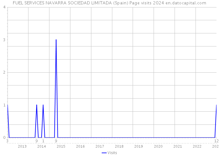 FUEL SERVICES NAVARRA SOCIEDAD LIMITADA (Spain) Page visits 2024 