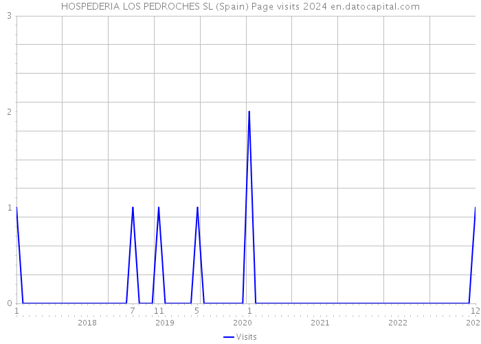 HOSPEDERIA LOS PEDROCHES SL (Spain) Page visits 2024 