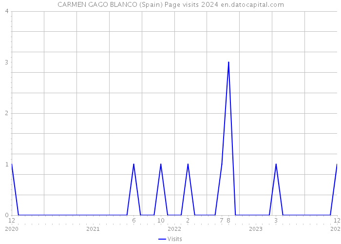 CARMEN GAGO BLANCO (Spain) Page visits 2024 
