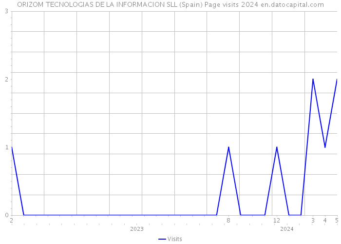 ORIZOM TECNOLOGIAS DE LA INFORMACION SLL (Spain) Page visits 2024 