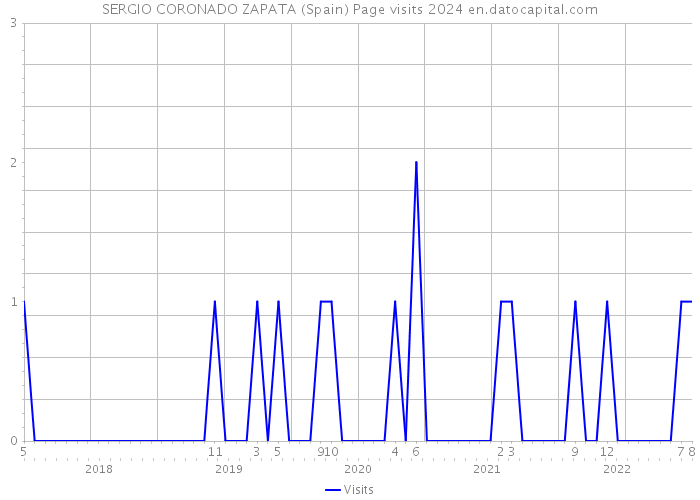 SERGIO CORONADO ZAPATA (Spain) Page visits 2024 